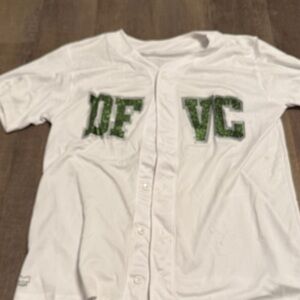 Augusta Sportswear White Jersey with Green Letters